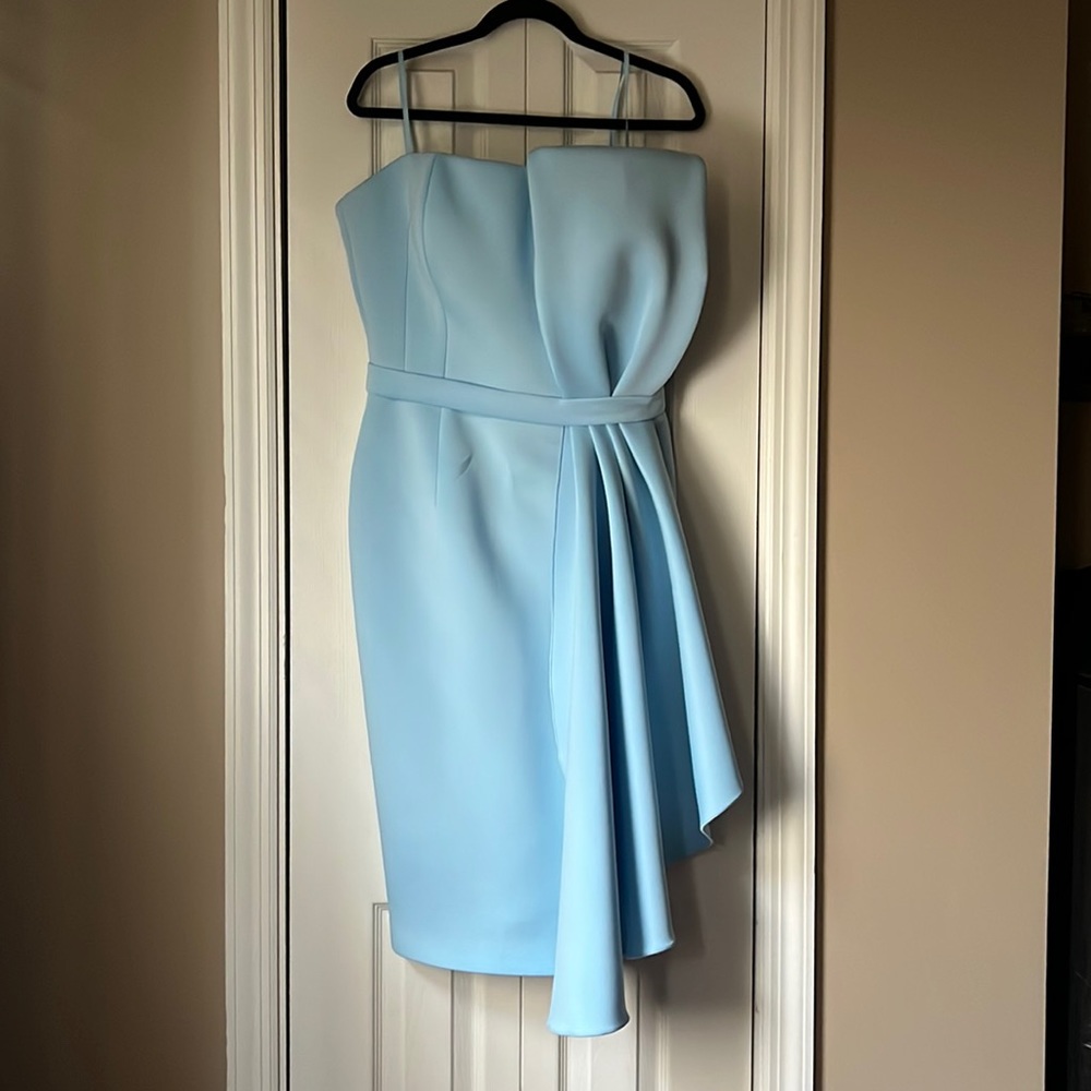 NWT Light Blue JOVANI Cocktail Dress